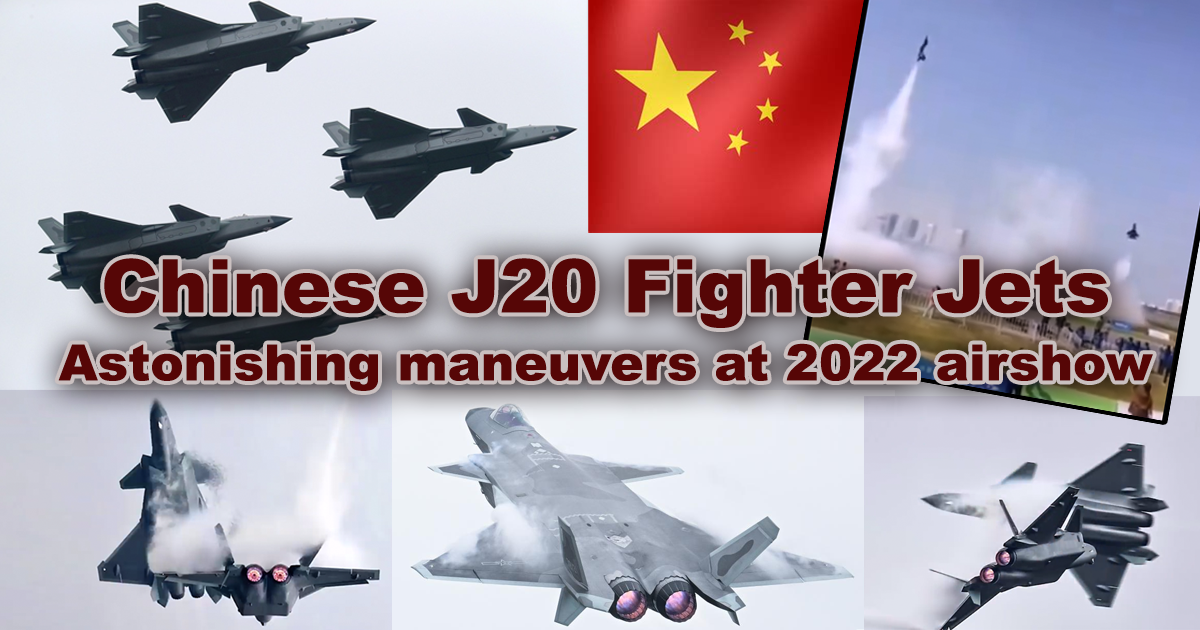 Chinese J-20 stealth fighter-jet star of air show