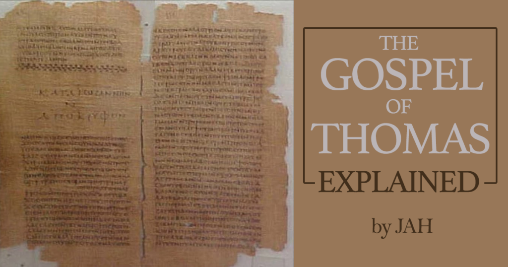 Gnostics. Gospel of Thomas found in Nag Hamedi, Egypt in December 1945. Nag Hammadi Codex II. Life of Jesus. Manuscript image, papyrus fragments. King of kings' Bible, New Testament. Mystery Solved. Discovery revealed.