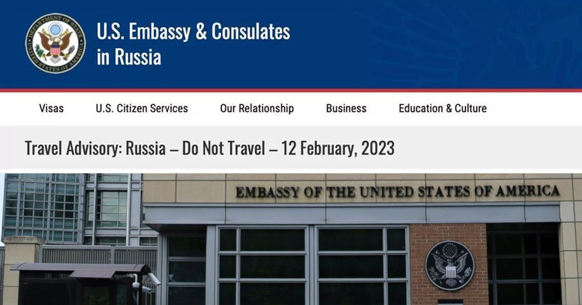 US Embassy in Russia Advises Americans to Depart Immediately