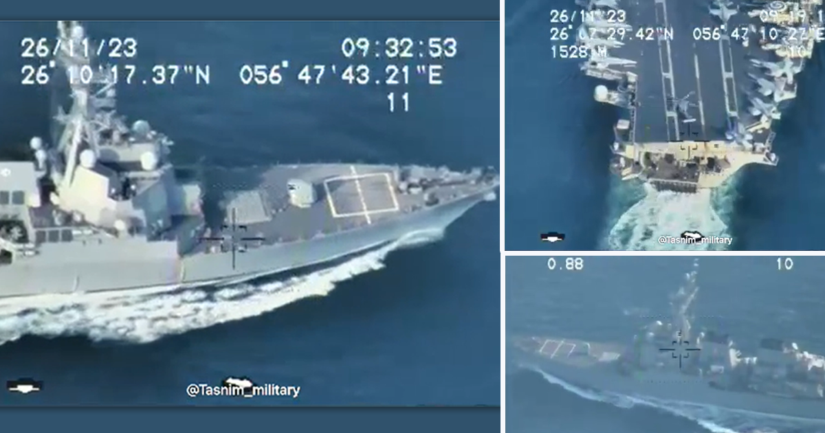 Iran releases drone footage of US warships in its sights