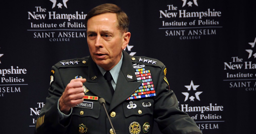 Former US Army general and CIA director David Petraeus 